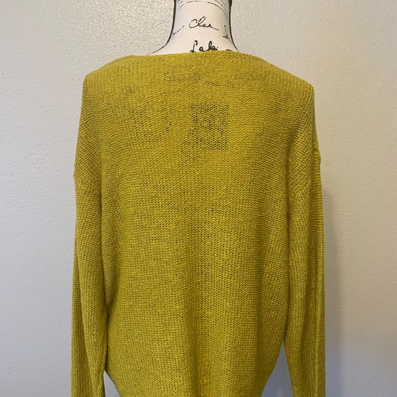 MOD REF Yellow Crochet Knit Sweater - Picture 8 of 12
